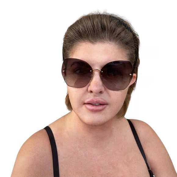 Dolce&Gabbana Rimless 64MM Butterfly Sunglasses main image 9